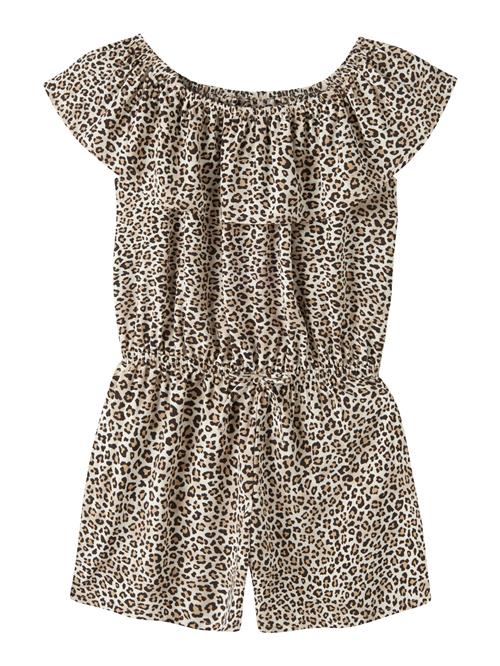 NAME IT Playsuit Vinaya Turtledove Leopard