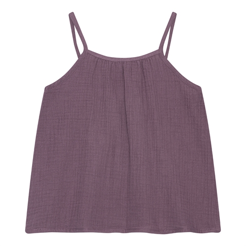 BIRKHOLM Muslin Top Støvet Lilla