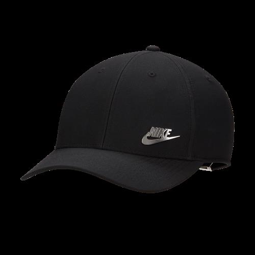 Struktureret Nike Dri-FIT Club-kasket med metallogo - sort