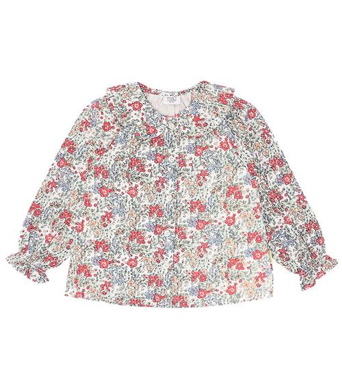 Hust and Claire Skjortebluse - HCRoselyn Seersucker - Ivory m.