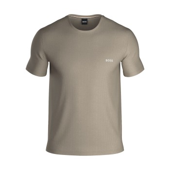 BOSS Waffle T Shirt Beige X-Large Herre