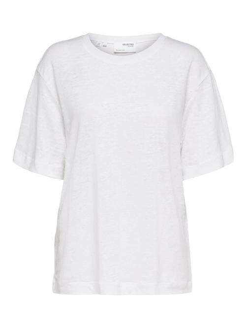 SELECTED Oversized bluse 'Vilja'  hvid-meleret