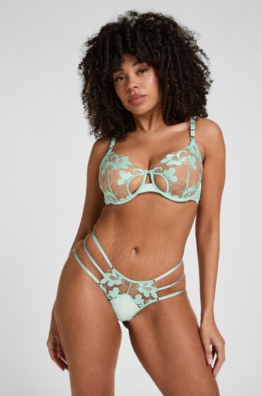 Hunkemöller Highleg Brasiliansk Beatrice Grøn