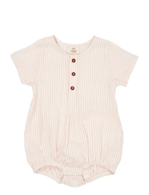 Copenhagen Colors | Seersucker Romper W. Sleeves | 68