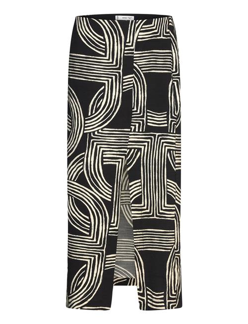 Mango | Printed Skirt With Slit | 36