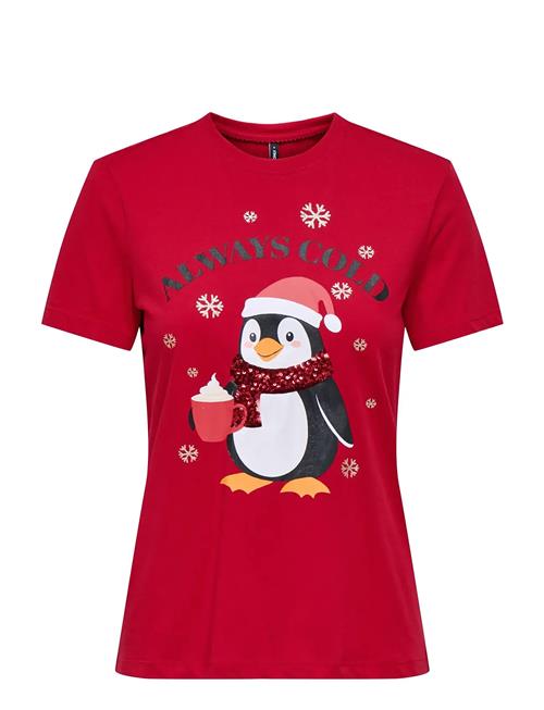 ONLY | Onlkita Life Reg S/S Top Box Xmas Jrs | L