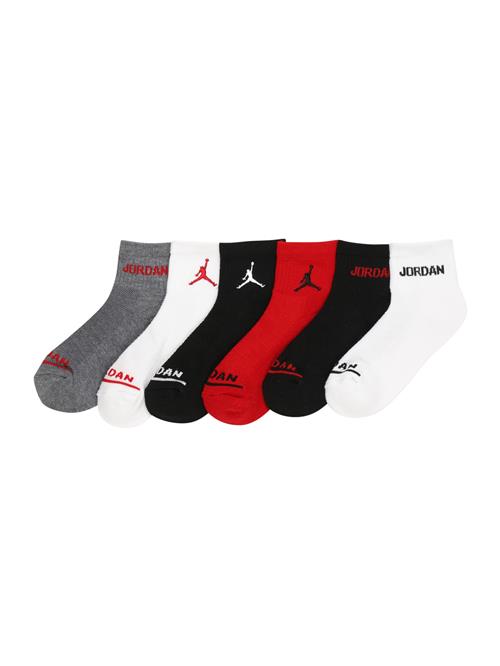 Jordan Sokker  grå / rød / sort / hvid