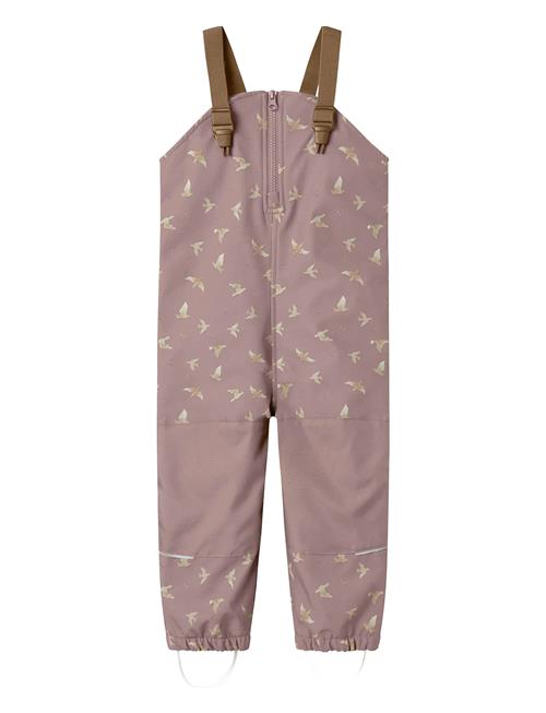 name it | Nmfalfa08 Softshell Bib Pant Aop Fo | 104