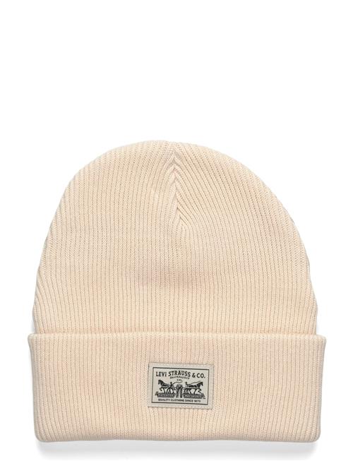 Levi's® | Womens Backpatch Beanie White | ONE SIZE