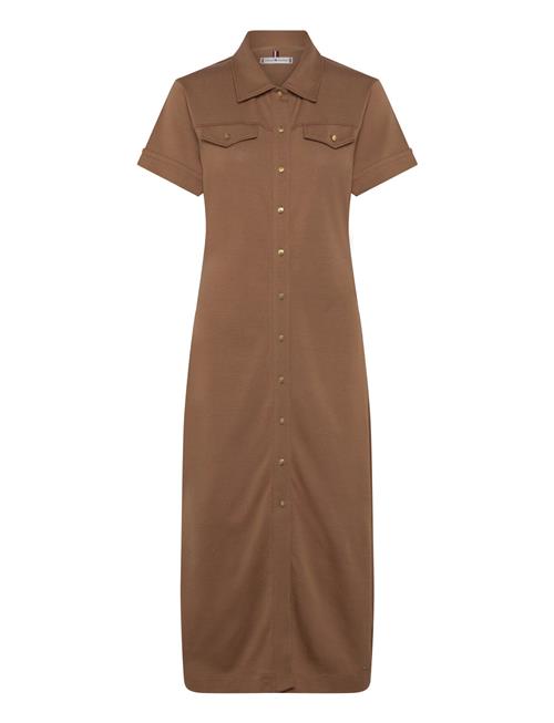 Tommy Hilfiger | Gold Button Midi Shirt Drs | M