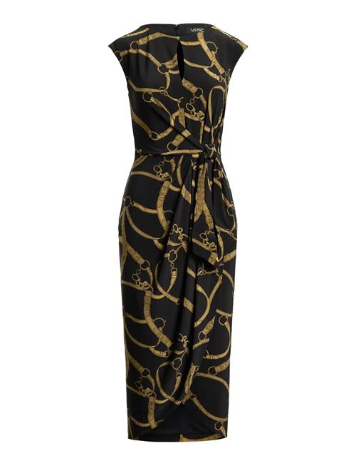 Lauren Ralph Lauren | Belting-Print Jersey Tie-Front Dress | 42