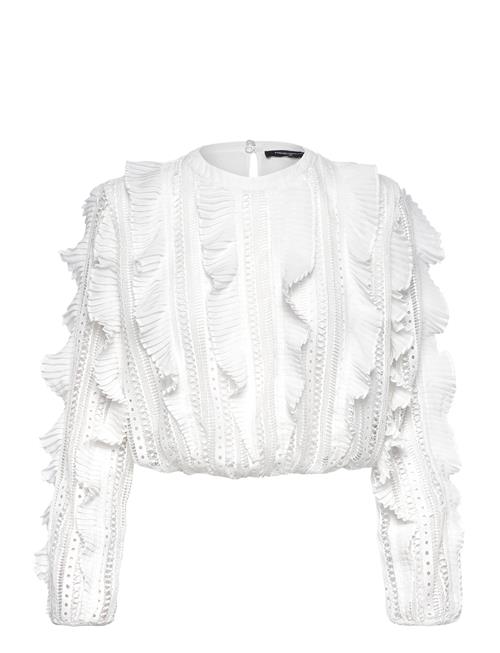 French Connection | Annika Lace Frill Top | 42