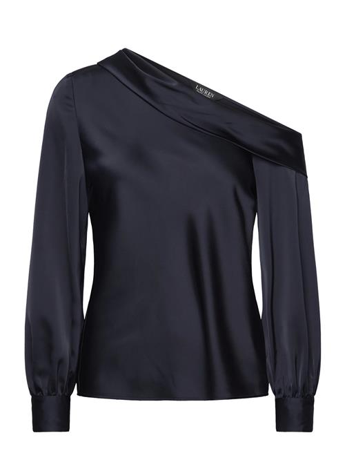 Lauren Ralph Lauren | Satin Charmeuse One-Shoulder Blouse | XS