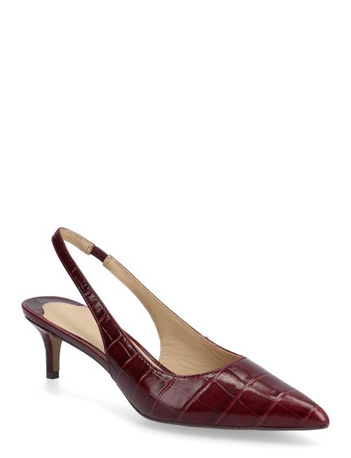 Lauren Ralph Lauren | Lolah Ii Croc-Embossed Slingback Pump | 41