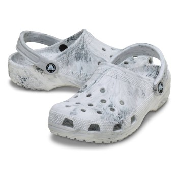 Crocs Classic Marbled Clog Hvid/Grå US M9/W11 (EU 42-43)