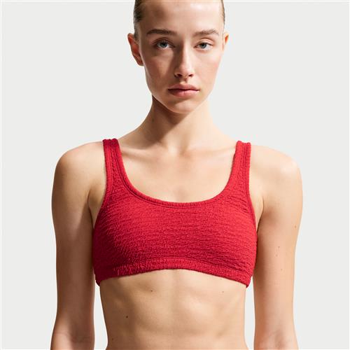 Nike Swim Shoreline Texture Bralette-bikinitop til kvinder - rød