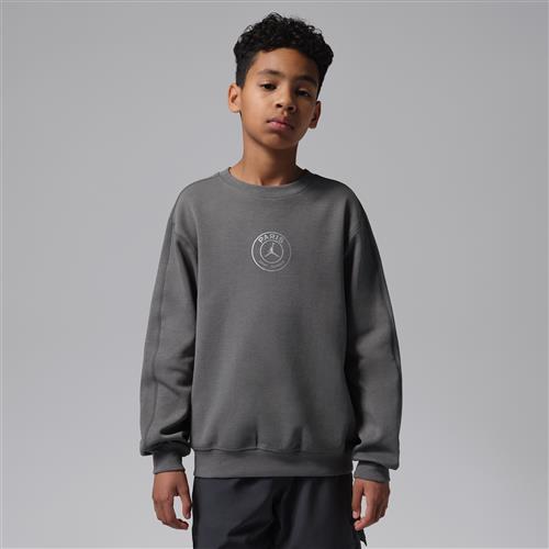 Jordan Paris Saint-Germain Hoop Crew til større børn - grå