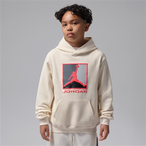 Jordan Essentials Baseline-hættetrøje i fleece til større børn - brun