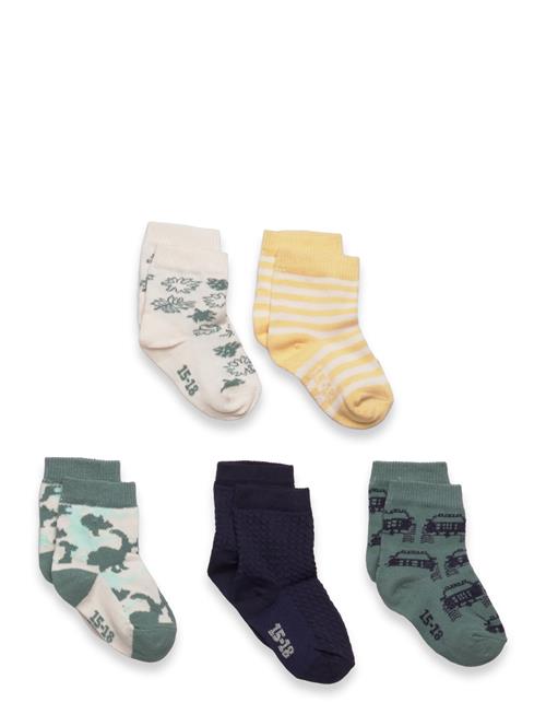 Minymo | Socks W. Pattern (5-Pack) | 19/22