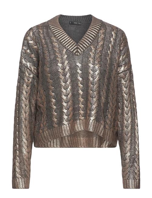 Mango | V-Neck Foil Sweater | XS