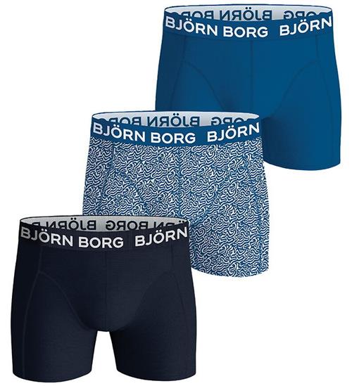 Björn Borg Boxershorts - 3-pak - Blå/Hvid