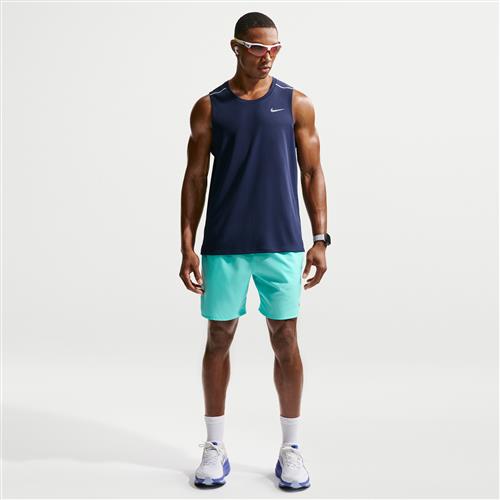 Nike Challenger Dri-FIT 7-løbeshorts (18 cm) med indershorts til mænd - grøn