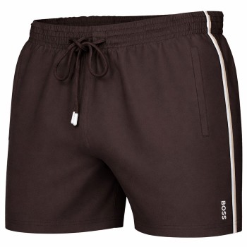 BOSS Badebukser Iconic Swimshorts Mørkbrun  polyester X-Large Herre