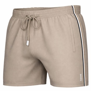 BOSS Badebukser Iconic Swimshorts Beige polyester X-Large Herre