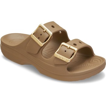 Crocs Saturday Metallic Buckle Sandal Brun not spec US W8 (EU 38-39) Dame
