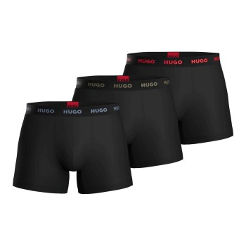 HUGO 3P Triplet Boxer Brief Sort bomuld X-Large Herre