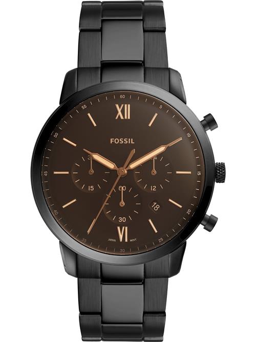 FOSSIL Analogt ur 'Neutra Chrono'  brun / sort