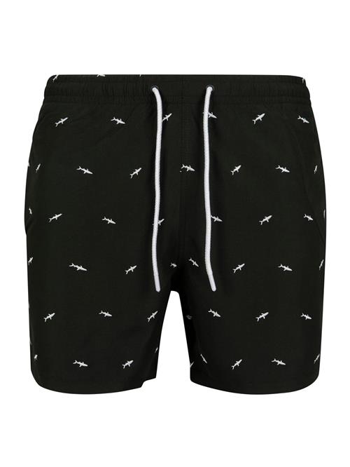 Urban Classics Badeshorts  sort / hvid