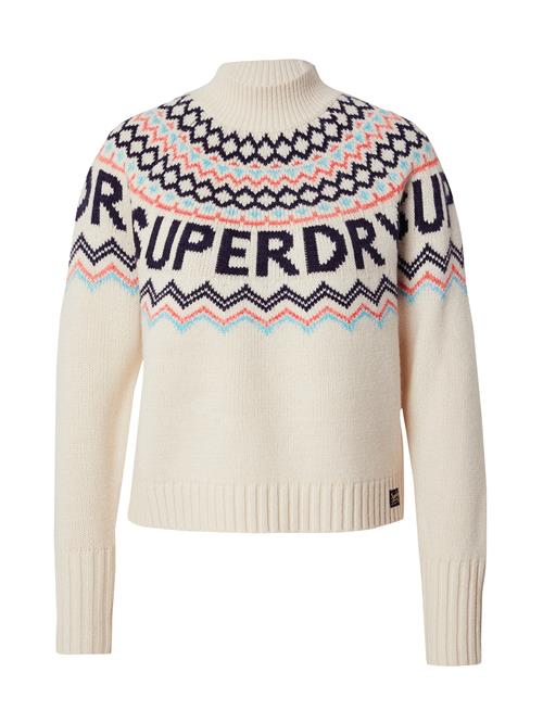 Superdry & Co Pullover 'Fairisle'  creme / marin / lyseblå / koral