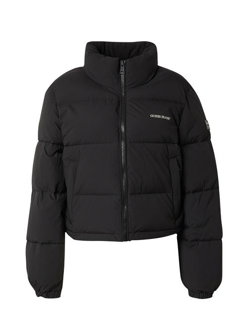 GUESS JEANS Vinterjakke  sort / hvid