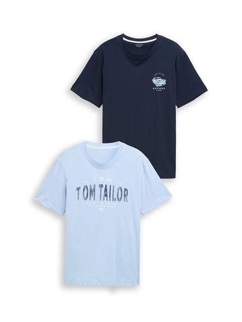 TOM TAILOR Bluser & t-shirts  navy / lyseblå / hvid