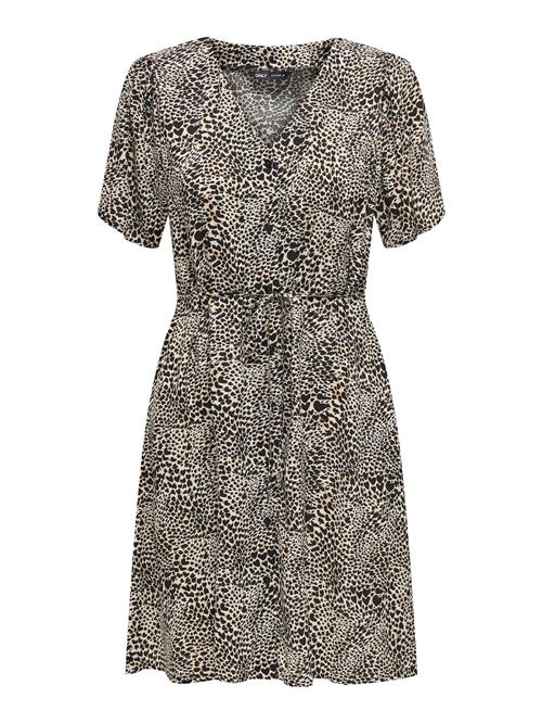 ONLY Sommerkjole 'ONLEvida'  beige / brun / sort