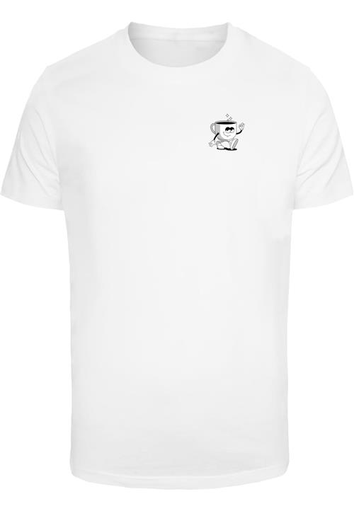 Mister Tee Bluser & t-shirts 'Better With Coffee'  sort / hvid