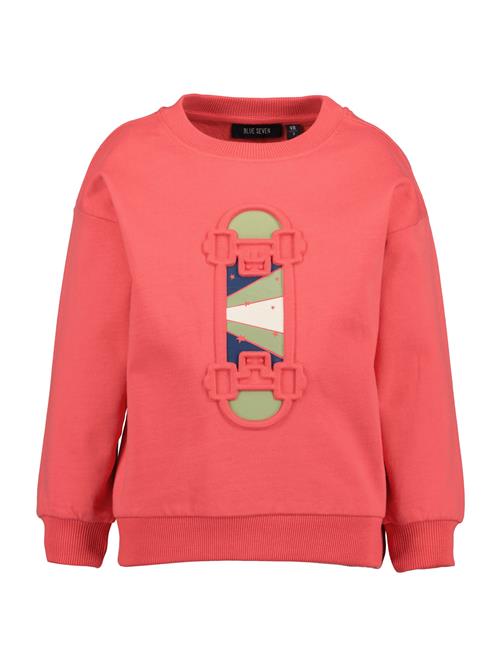 BLUE SEVEN Sweatshirt  navy / pastelgrøn / lys rød / hvid