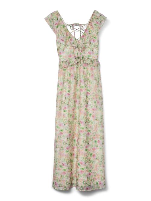 VERO MODA Sommerkjole 'VMOsana'  ecru / lysegrøn / orange