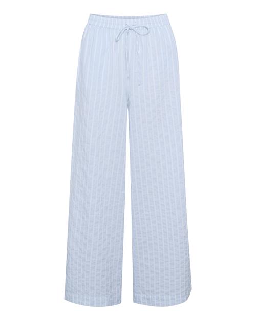 Kaffe Bukser 'Sara'  lyseblå / hvid