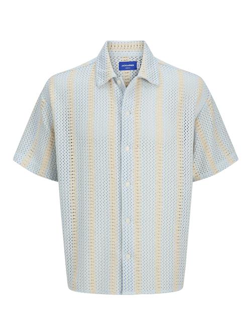JACK & JONES Skjorte 'JORBellagio'  beige / lyseblå