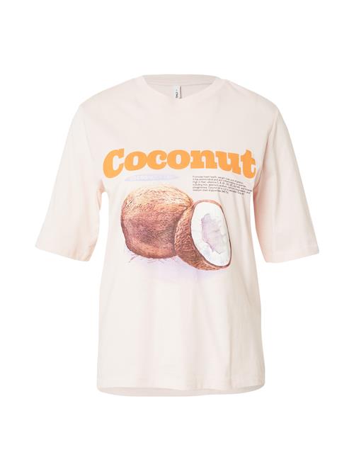 ONLY Shirts 'ONLPHOEBE'  brun / mørkeorange / lyserød / hvid