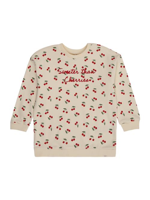 Only Mini Sweatshirt 'KMGCHERRY'  creme / oliven / mørkerød