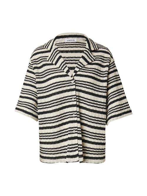 EDITED Shirts 'Karlotta'  sort / hvid
