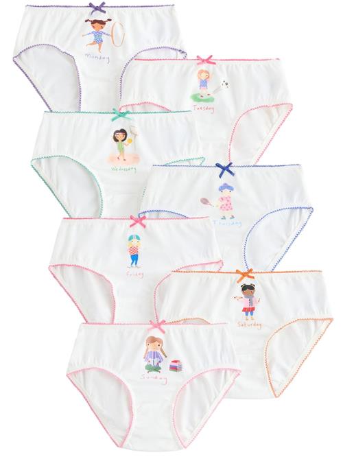 Next Underbukser 'Days Of The Week'  blå / grøn / pink / hvid
