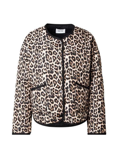 ABOUT YOU Overgangsjakke 'Cleo'  beige / brun / sort