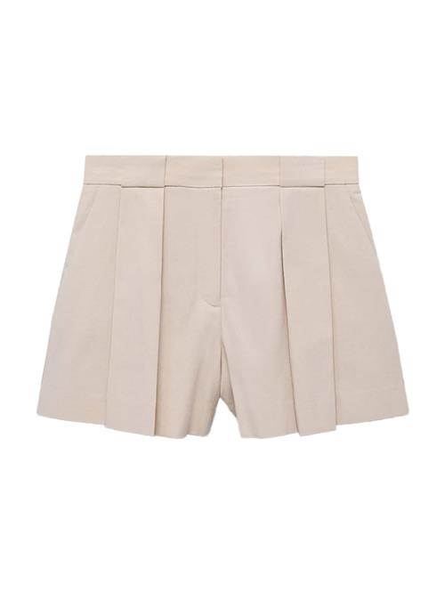 MANGO Bukser med fals 'Greta'  beige