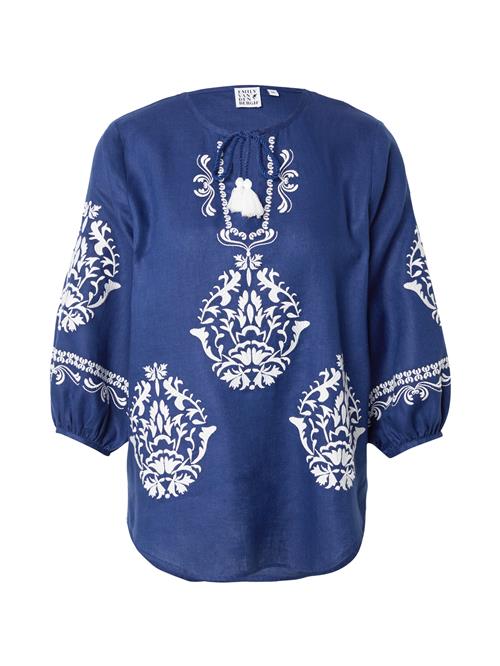 Emily Van Den Bergh Bluse  blå / hvid