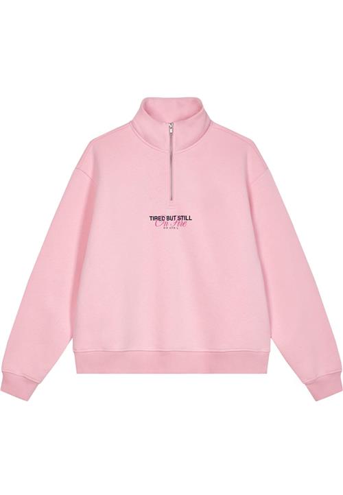 OH APRIL Sweatshirt 'Georgia'  lyserød / lys pink / sort