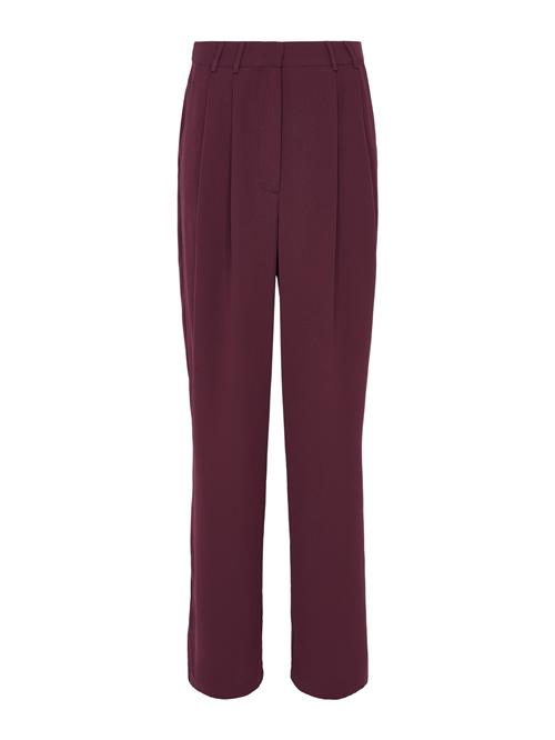 LeGer by Lena Gercke Bukser med lægfolder 'Kora'  aubergine